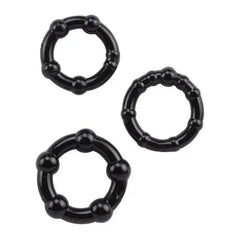Black silicone 💍COCK RINGS - STRAPS - STRETCHERS for enhanced pleasure and confidence.