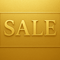 SALE announcement in gold embossed text for discounts on fashion, electronics, home decor, and beauty products.