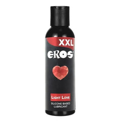 Eros XXL Light Love silicone based lubricant bottle with heart illustration