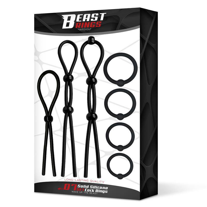 07 Set Solid Silicone Cock Rings - secretsextoys.store