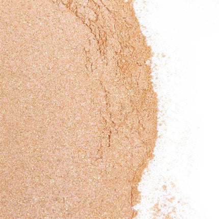 100% Edible Powder Kit and Feather Tickler Chocolate, Cinnamon and Ginger Flavor with golden shimmer