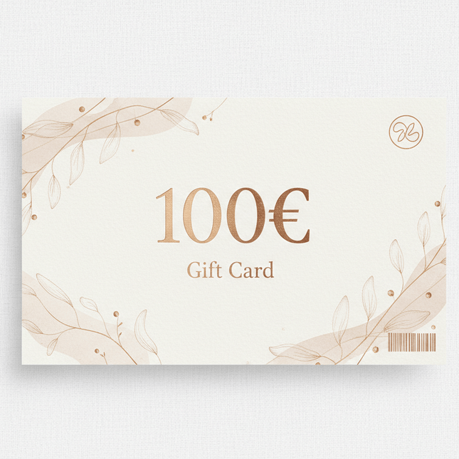 Gift Cards 100€ - Premium Wellness Gift Card with elegant design and golden accents