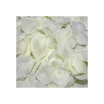 100 Petals Color Vanilla - Vanilla-colored petals for romantic settings and intimate atmosphere, perfect for events and home décor.