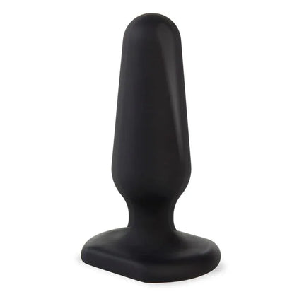 Menhir Anal Plug Silicone Black with rounded tip and body-safe finish, designed for comfort and secure wear.