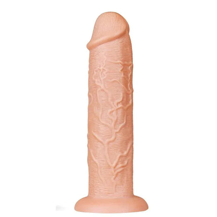 Dildo King 11 Flesh by LoveToy, realistic king-size dildo with lifelike texture and pronounced veins for immersive experience
