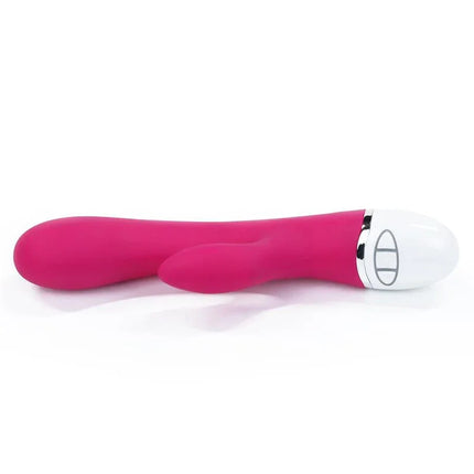 Vibe Dreamer USB Rose Red silicone vibrator with dual-motor and seven intensity settings for powerful discreet pleasure