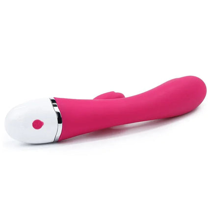 Vibe Dreamer II USB Rose Red vibrator with dual motors and smooth silicone finish for customizable pleasure.