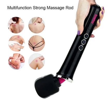 Massager Training Master USB Black multifunction massage rod with body-safe silicone head and flexible design.