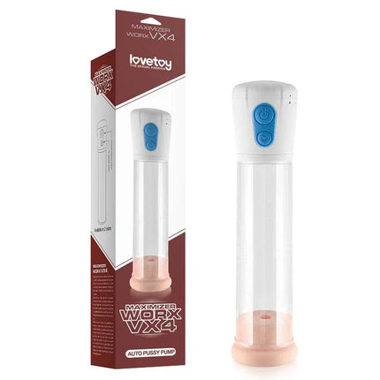 Automatic Penis Pump Maximizer Worx VX4 Vagina packaging and device