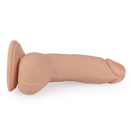 Dildo Real Extreme 7 Flesh, lifelike 17 cm realistic dildo, skin-safe PVC