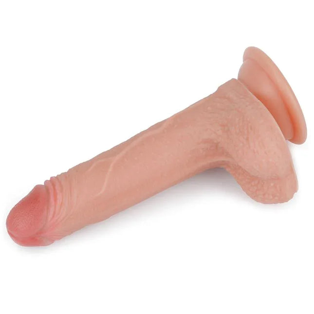 Dildo Nature 7 Liquid Silicone Flesh featuring realistic dual-density design and lifelike texture for natural stimulation