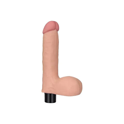 Vibe Real Softee 8 Flesh vibrator with realistic skin-like design and phthalate-free material for safe, lifelike sensations.