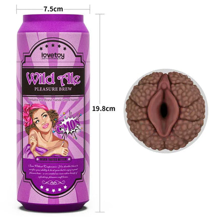 Pleasure Brew Masturbator vagina Wild Ale lifelike toy with realistic TPE texture, designed for discreet solo pleasure.