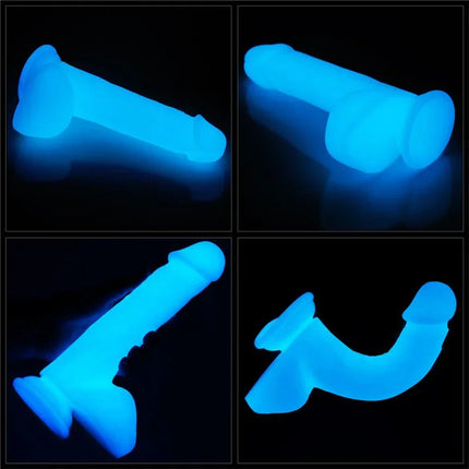 Dildo Lumino Play 8.0 glow-in-the-dark dildo with body-safe material and versatile use for adventurous adults.