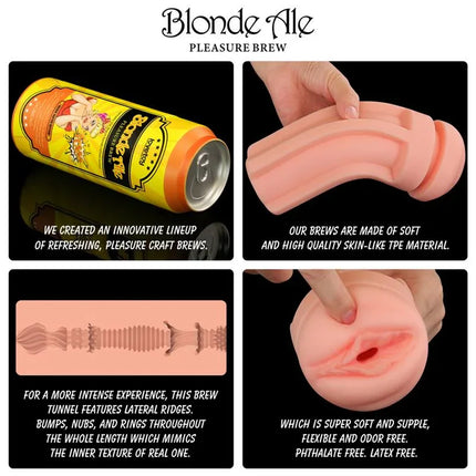 Pleasure Brew Masturbator Vagina Blond Ale beer-shaped discreet storage design