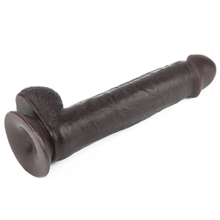 Dildo Sliding 9 Black - premium dual-density TPE sex toy with realistic texture, ideal for solo or shared exploration.