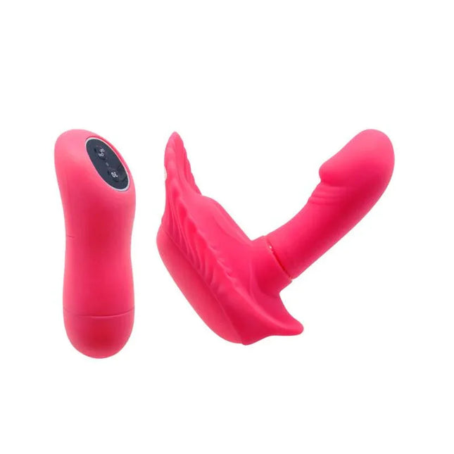 Pretty Love Remote Control Vibe Fancy Clamshell Pink, hands-free vibrator with wireless remote and clamshell design, pink color
