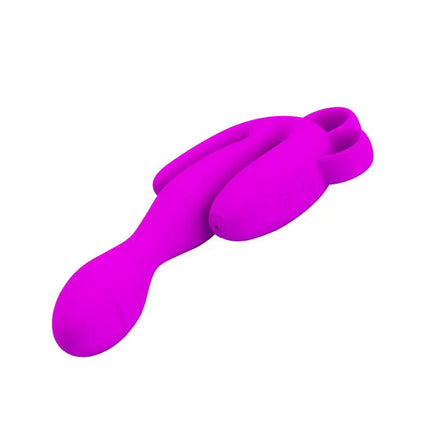 Pretty Love Butt Plug Flowery Purple silicone vibrating anal plug