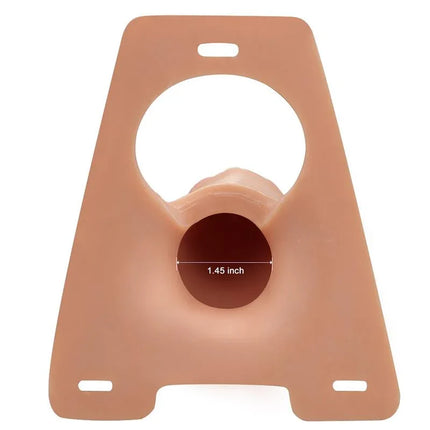 Strapon with Hollow Dildo Adjustable 8.5 silicone harness with 1.45 inch diameter opening