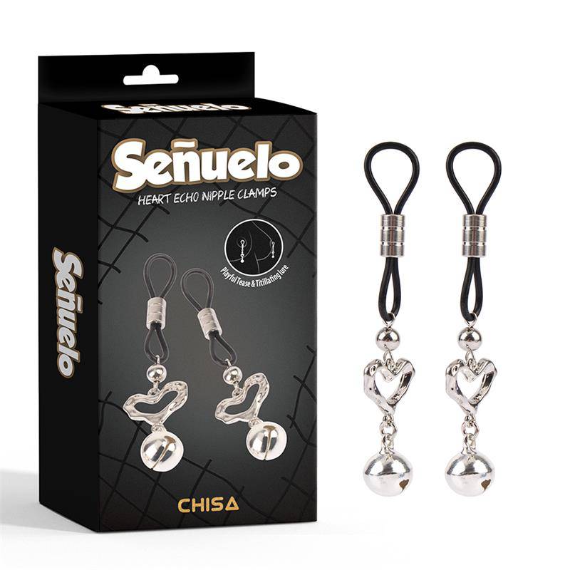 Senuelo Heart Echo Nipple Clamps