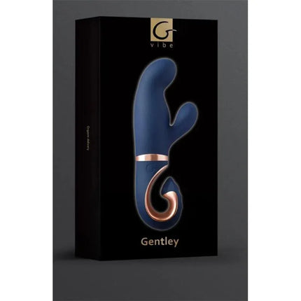 Gentley G-spot Vibe Caribbean Blue in packaging, featuring dual-motor design for G-spot and clitoral stimulation.