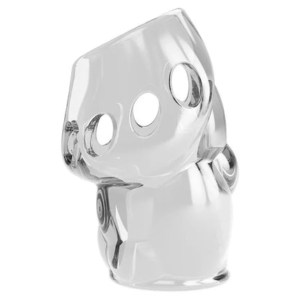 Oscar Penis Sleeve Flexible made of clear TPR with raincoat-like finish, designed for enhancing stamina and sensation for both partners.