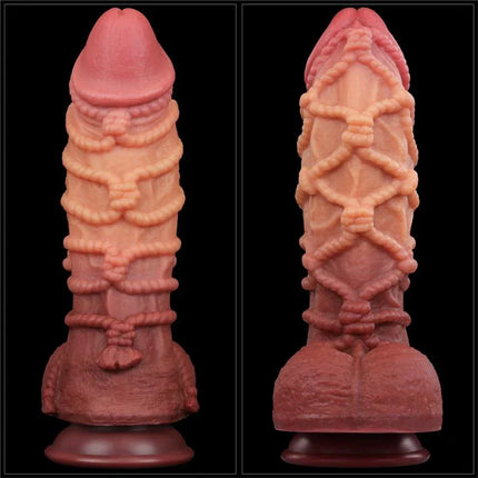 Dildo Dual Layer King Size Nature 10.5 with ultra-realistic design and textured detailing for enhanced stimulation experience.