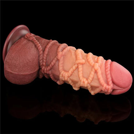 Dildo Dual Layer King Size Nature 9.5 with realistic texture and ultra-detailed design for lifelike pleasure.