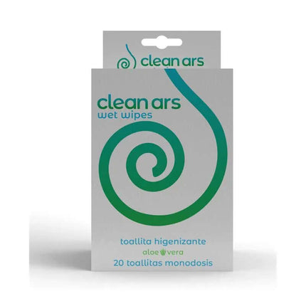 Wipes for Intimate Hygiene AloeVera 20 x 4ml pack by Clean Ars for gentle cleansing and freshness