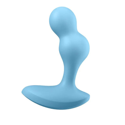 Deep Diver Buut Plug with Vibration Satisfyer Connect APP Blue, premium vibrating anal toy for enhanced pleasure.