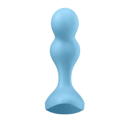 Deep Diver Buut Plug with Vibration Satisfyer Connect APP Blue in sleek blue finish