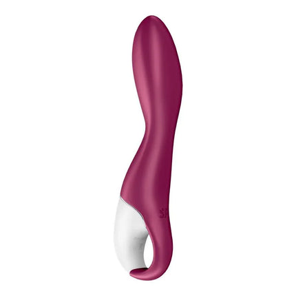 Heated Thrill Heat Effect Vibe Satisfyer Connect APP, premium G-spot vibrator with built-in heat, beginner-friendly design, plum color.