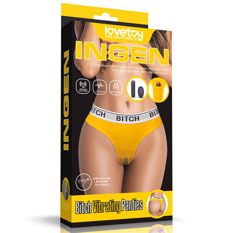 Open Panties with Vibrating Bullet and Remote Control Size L
