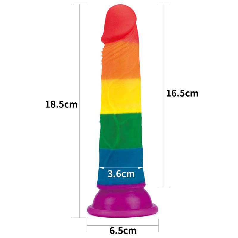 Dildo Prider 7 Liquid Silicone LGBT