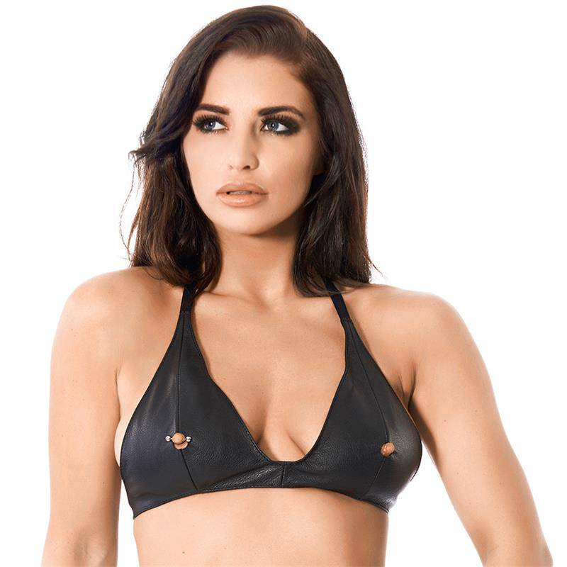 Leather Bra One size