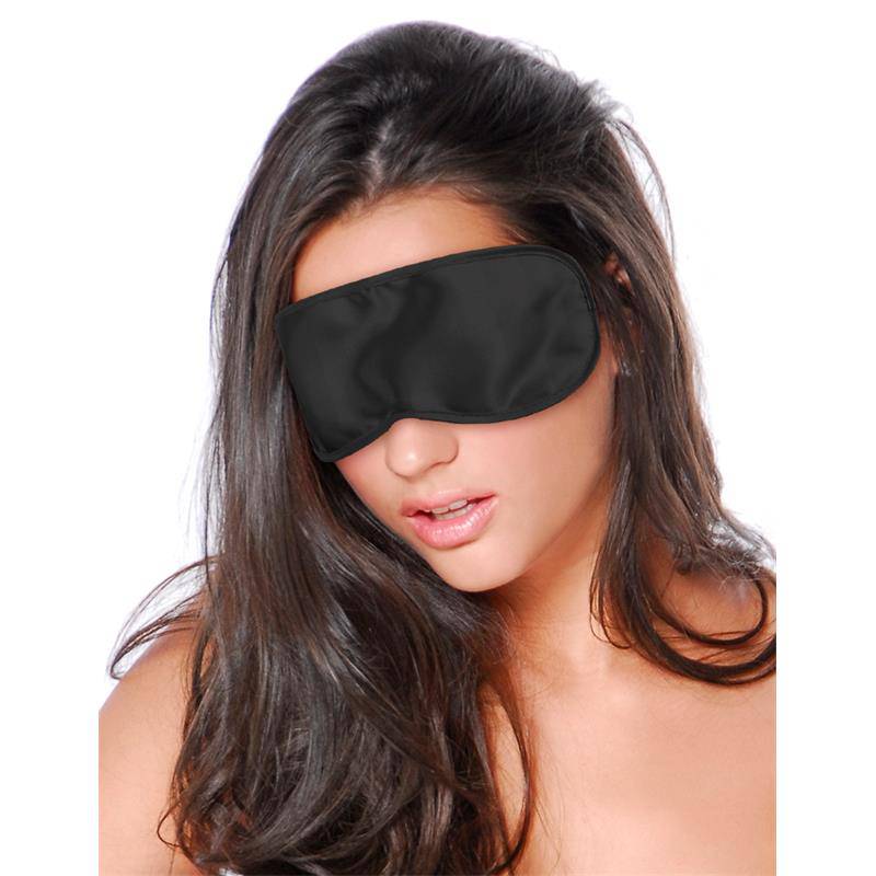 Satin Love Mask Black