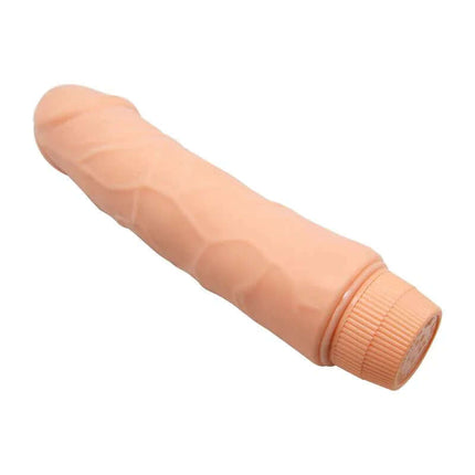 Vibe Flesh vibrator with contoured shape and vein details for intensified stimulation and versatile pleasure.