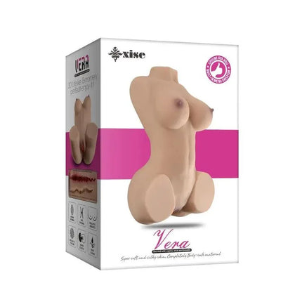 Vera Realistic Male Masturbator 3.25 kgs in packaging, showcasing textured design for lifelike experience.
