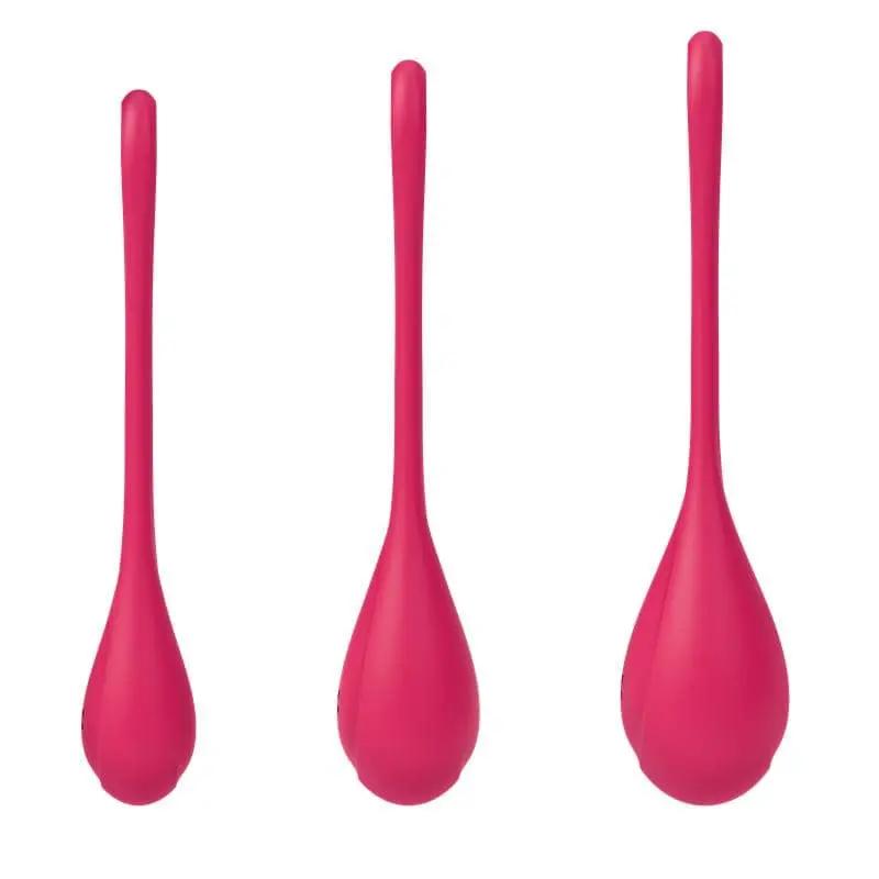 3 Pelvic Floor Ball Pack Yoni Power 1 Red - secretsextoys.store