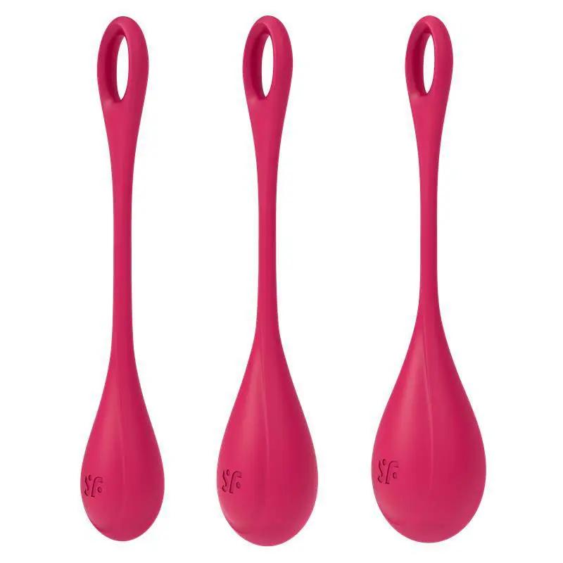 3 Pelvic Floor Ball Pack Yoni Power 1 Red - secretsextoys.store
