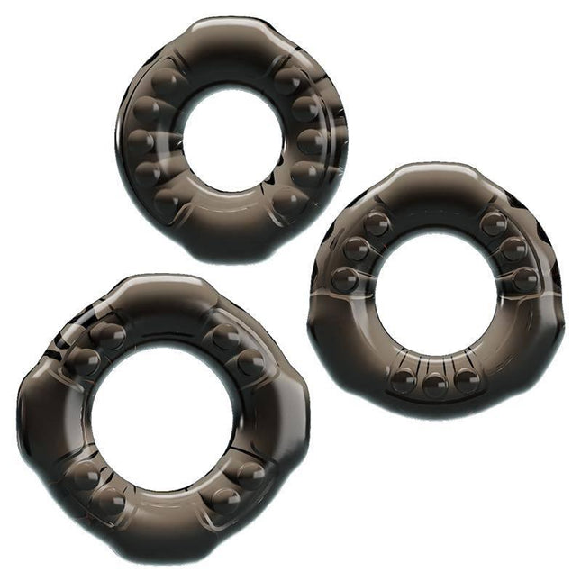 3 Set Cock Ring - Elastic Rings for Enhanced Stamina and Comfort