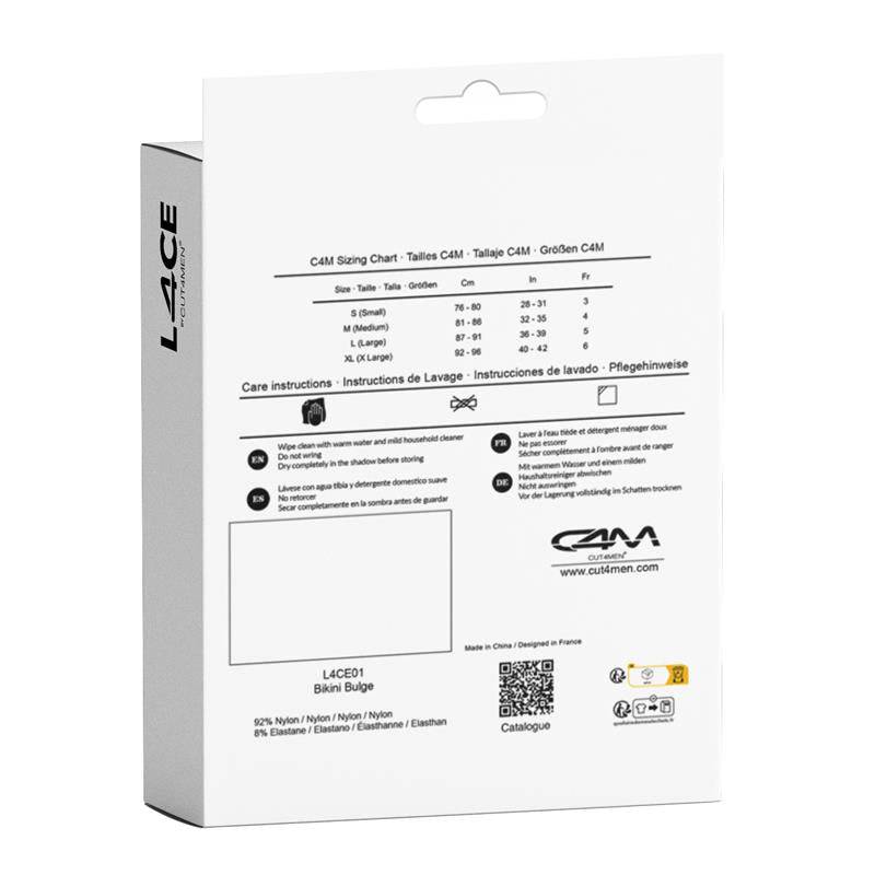 L4CE01 Slip with Black Lace