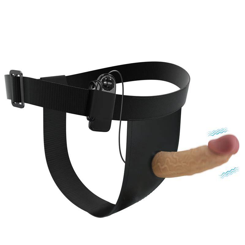 Draven Harness with Hollow Vibrating Dildo