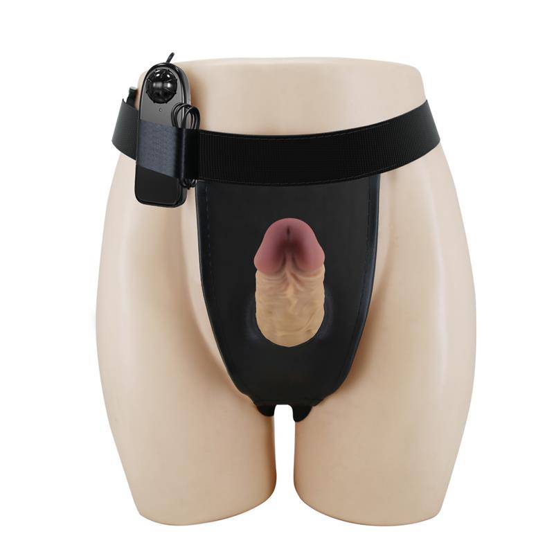 Draven Harness with Hollow Vibrating Dildo