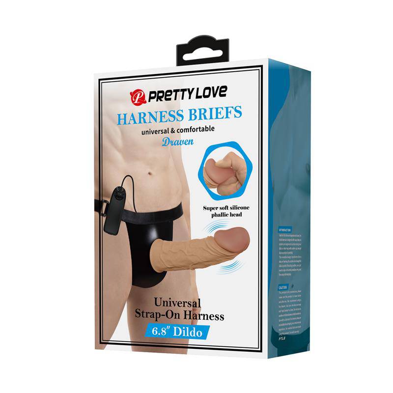 Draven Harness with Hollow Vibrating Dildo