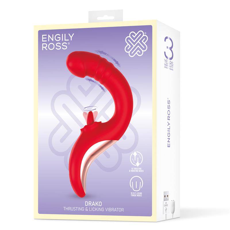 Drako Vibe with Thrusting and Licking Tongue 360º