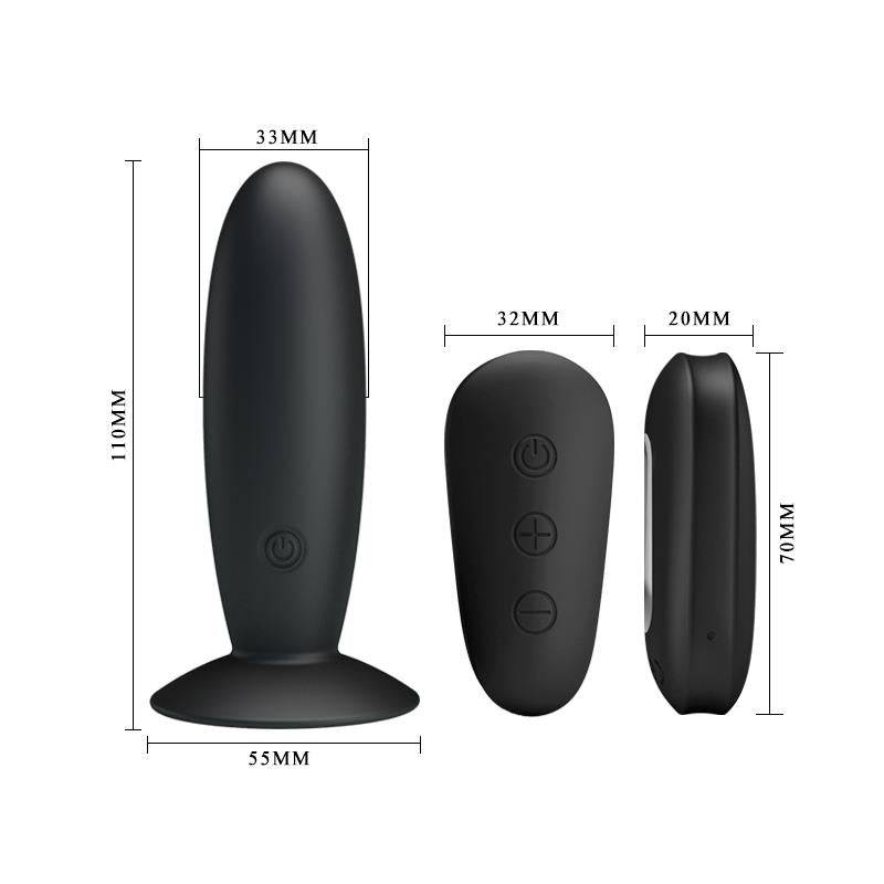 Vibrating Butt Plug with Remote control USB