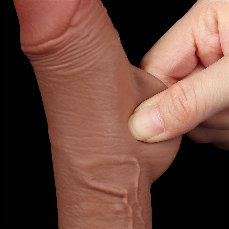 Dildo Sliding Skin 75 Brown