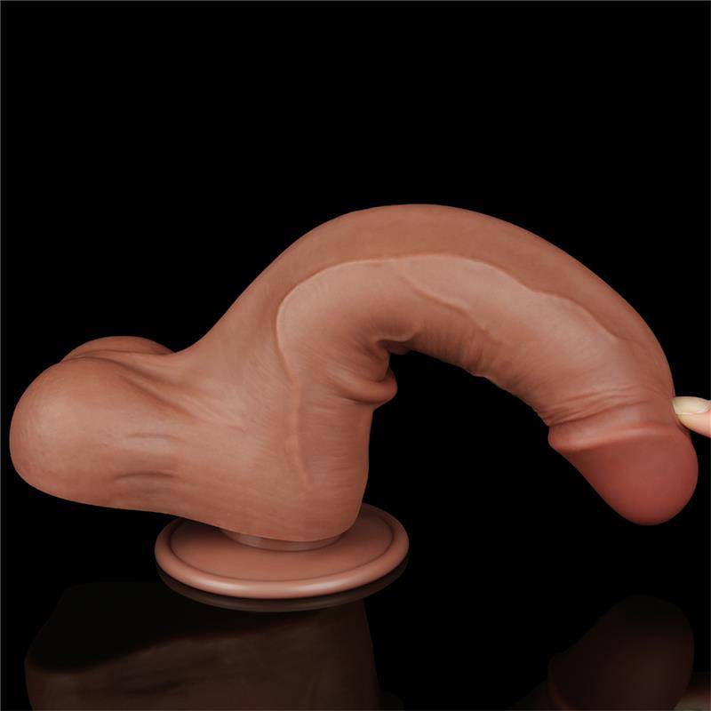 Dildo Sliding Skin 85 Brown