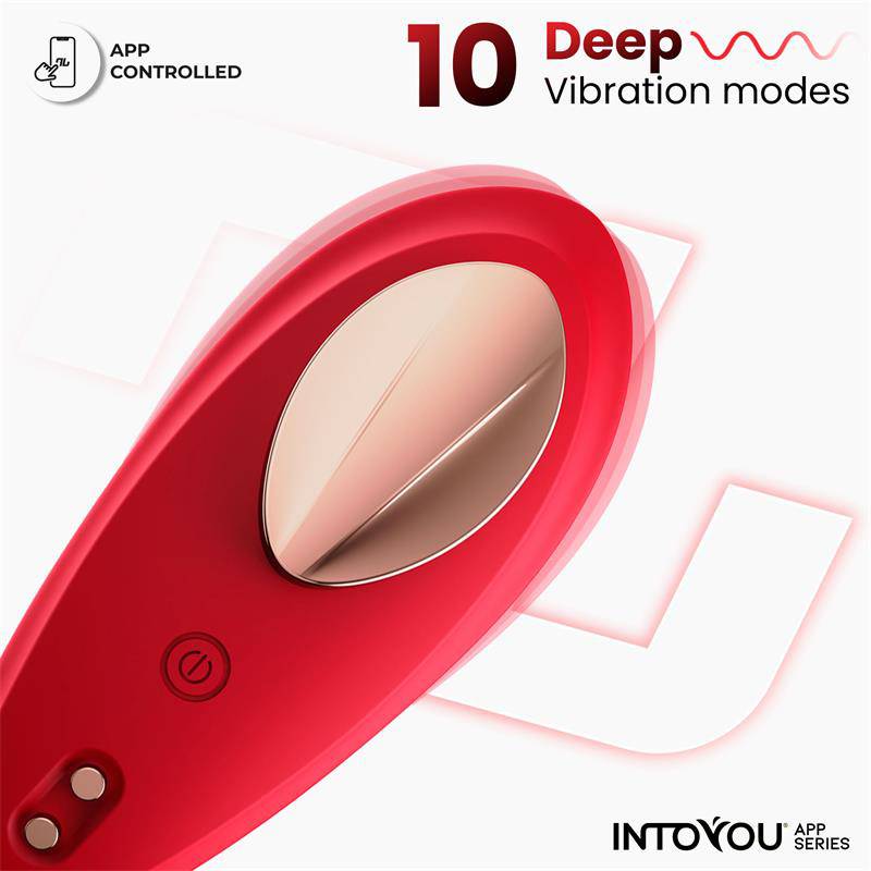 Panty Vibrator with App Silicone Red